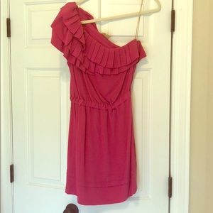 Postella Anthropologie silk boutique cocktail dress